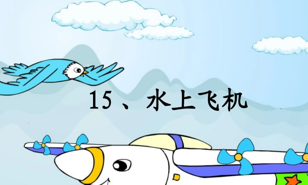 水上飞机第2课时