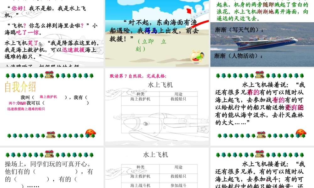 水上飞机第2课时
