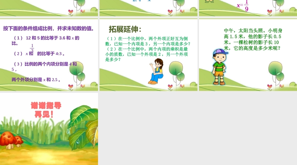 课题二解比例（A案）