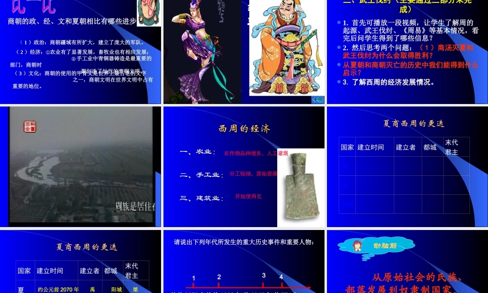 第5课夏商西周的更迭讲义