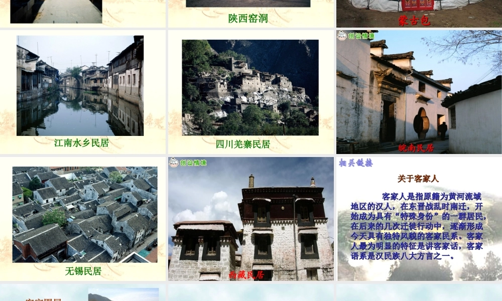 各具特色的民居课件