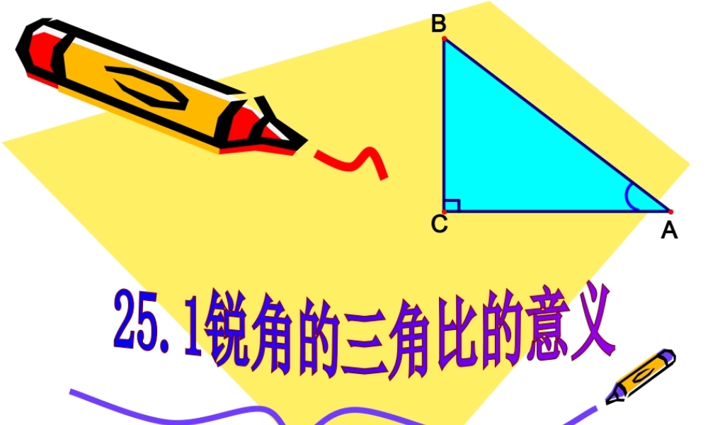 锐角的三角比的意义