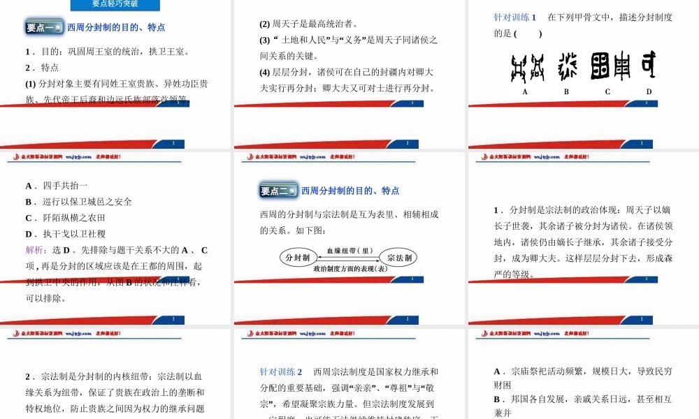中国早期政治制度的特点 (3)