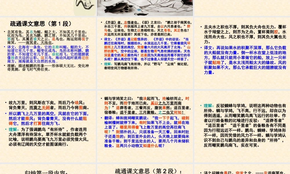 【语文】第6课《逍遥游》课件1（人教版必修5）