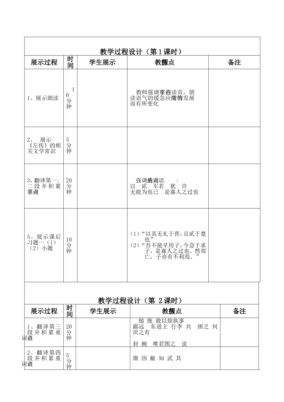 烛之武退秦师展示课设计方案_第2页