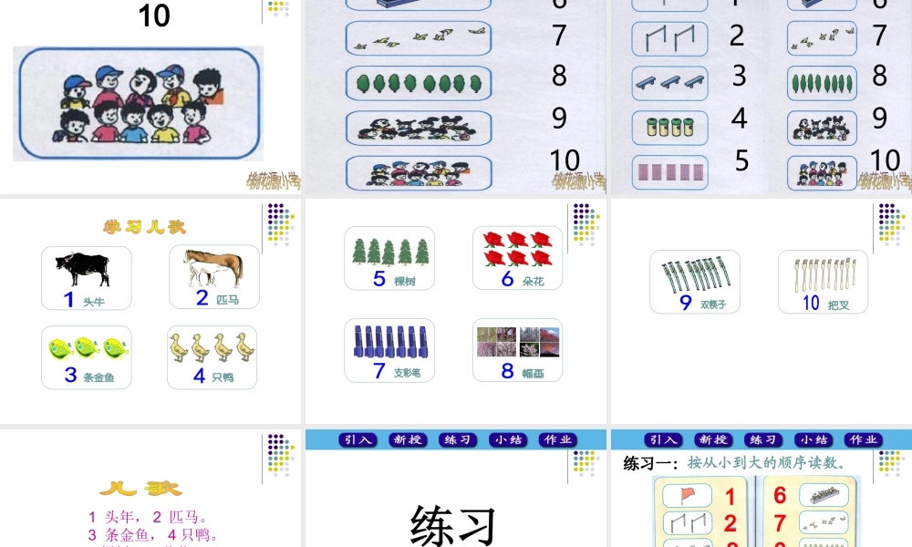 人教版小学一年级数学上册《数一数》课件