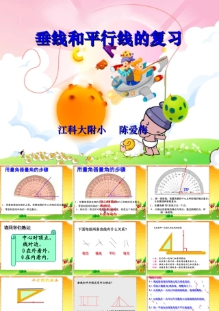 垂线和平行线的复习