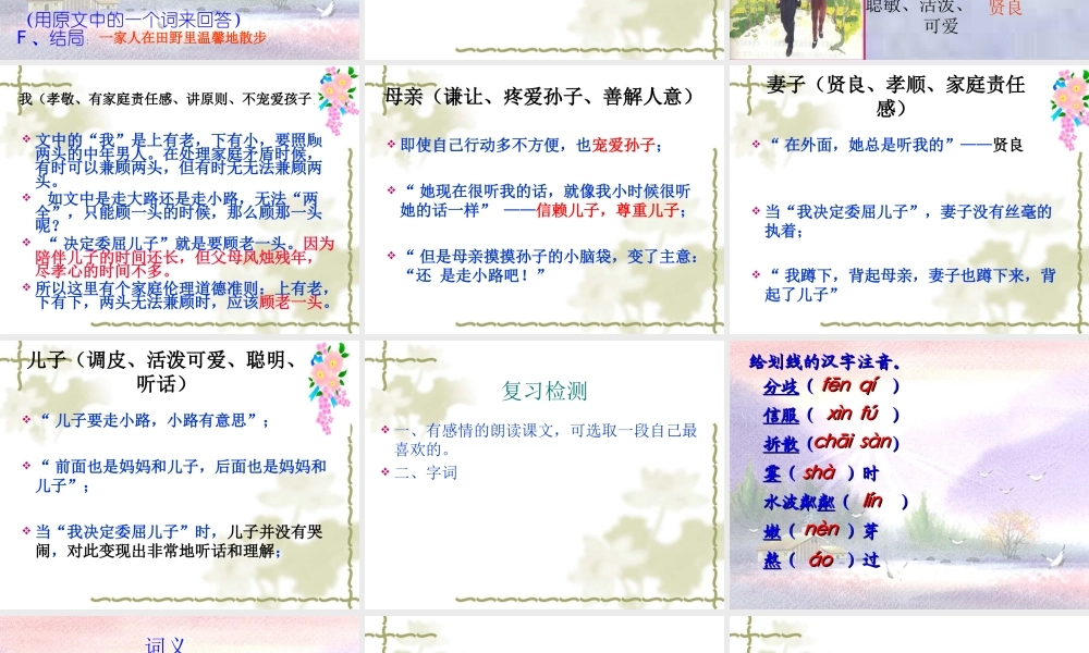 《散步》课件_莫怀戚