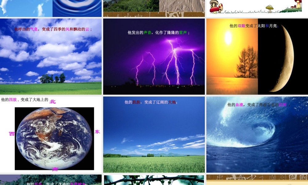 《盘古开天地》教学课件