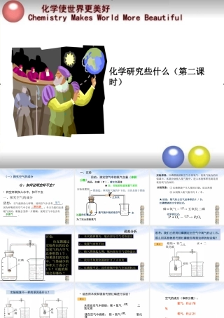 化学研究些什么第2课时课件