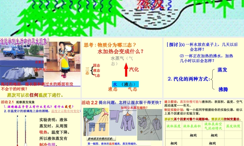 汽化液化课件