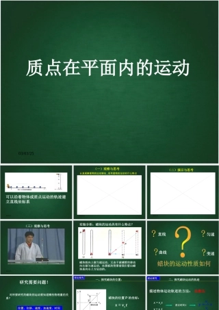 《质点在平面内的运动》参考课件