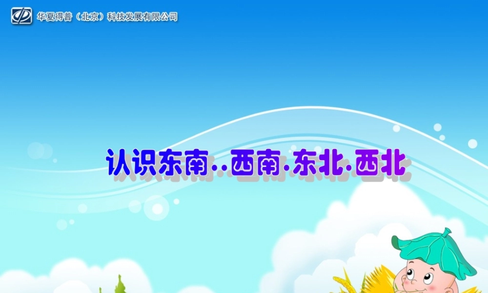 认识东南西南东北西北