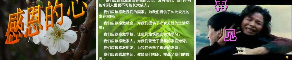 感恩父母主题班