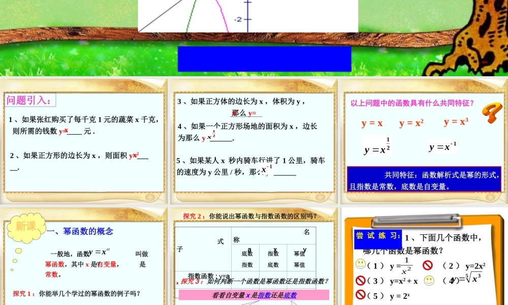 高一数学《幂函数》PPT课件