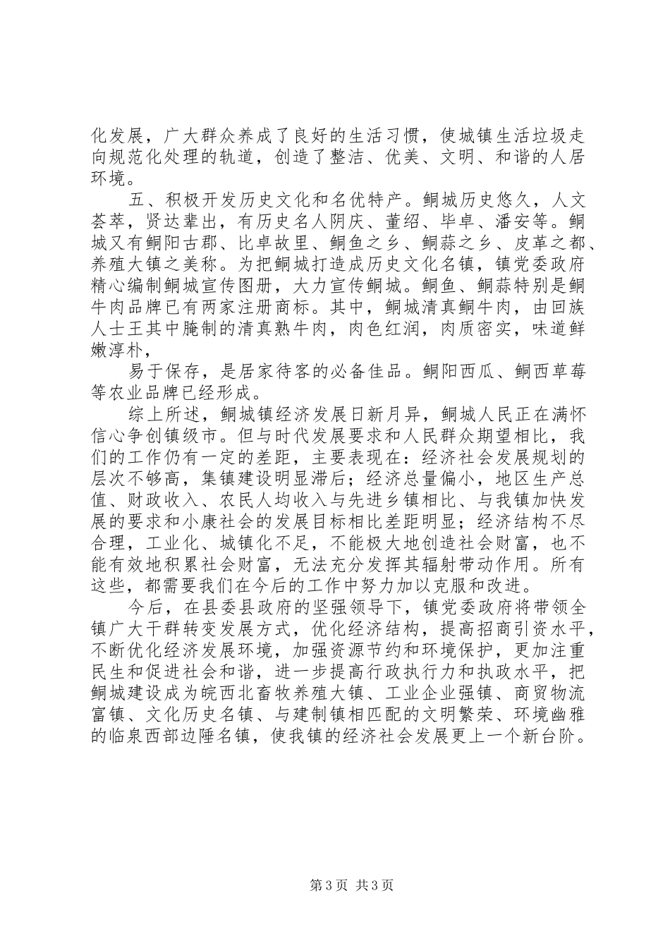 城镇规划建设工作汇报材料_第3页