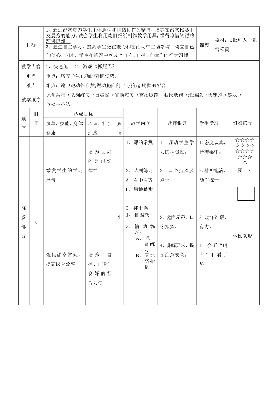 利爱红二年级《快速跑》教学设计_第3页