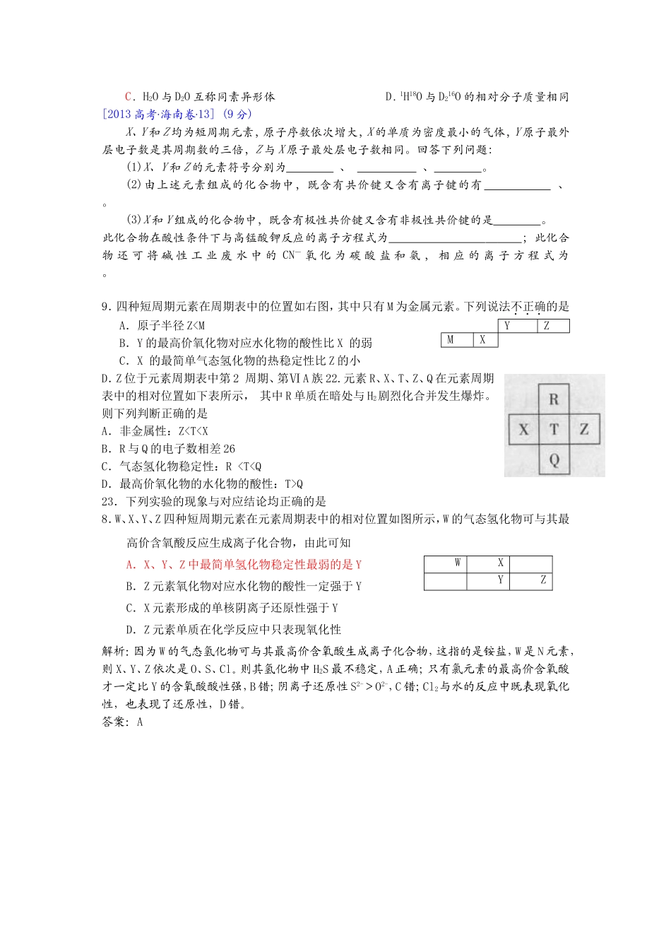 2013年高考化学_第3页