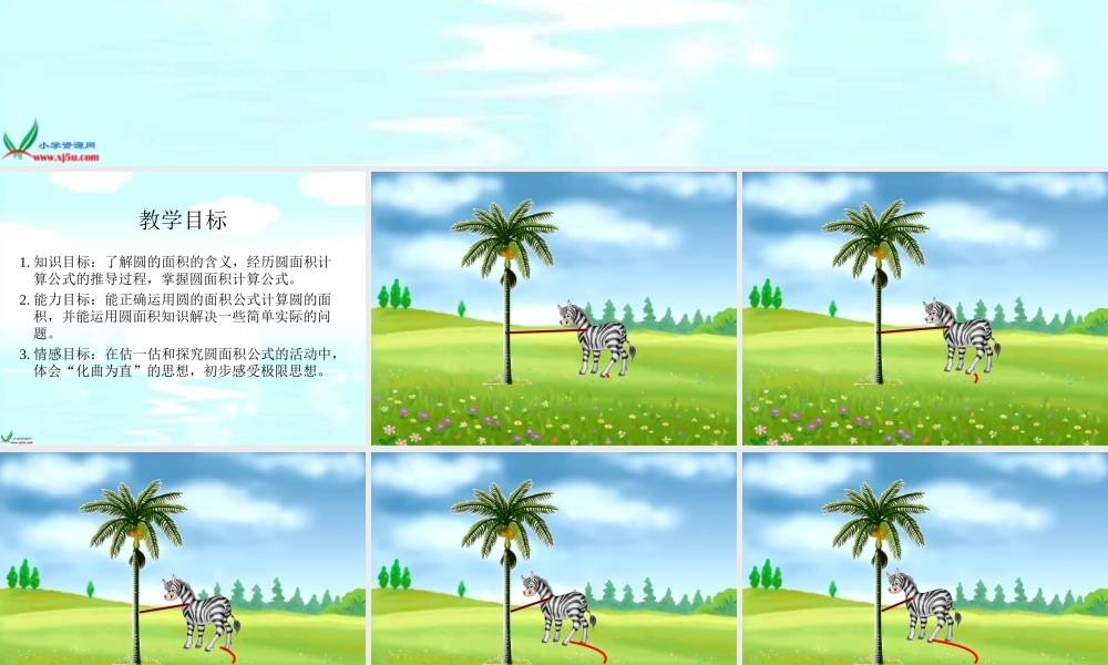 北师大版数学六年级上册《圆的面积》PPT课件之三