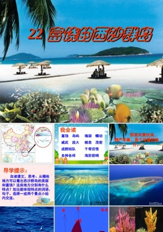 《富饶的西沙群岛》