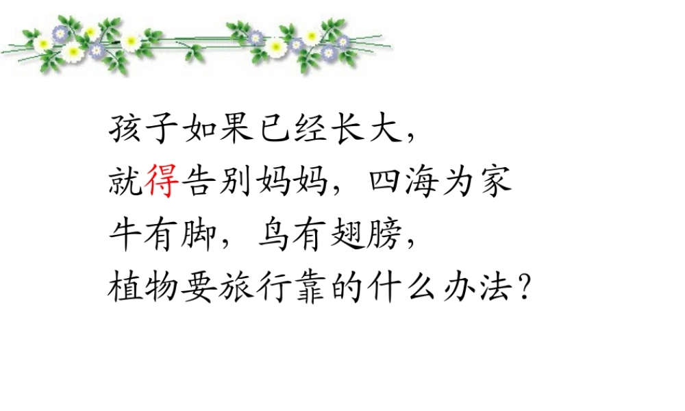 植物妈妈有办法完整版