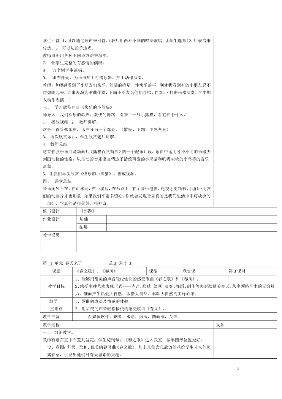 2014二年级下册音乐教案_第3页
