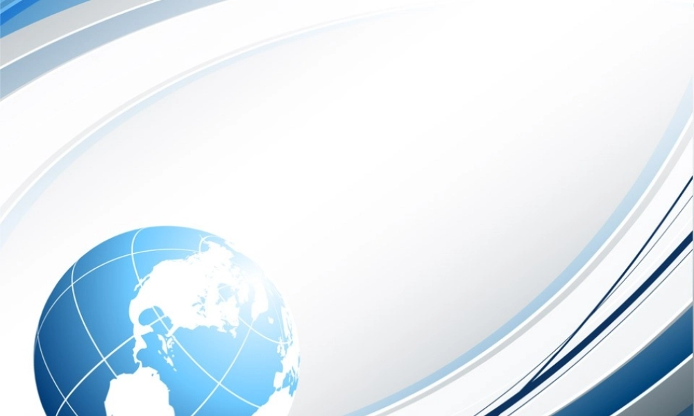 淡蓝色地球商务应用模板