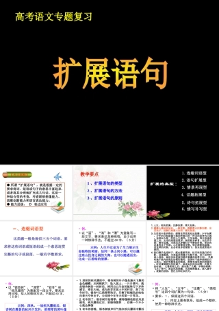 定稿2016高考扩展语句最新指导