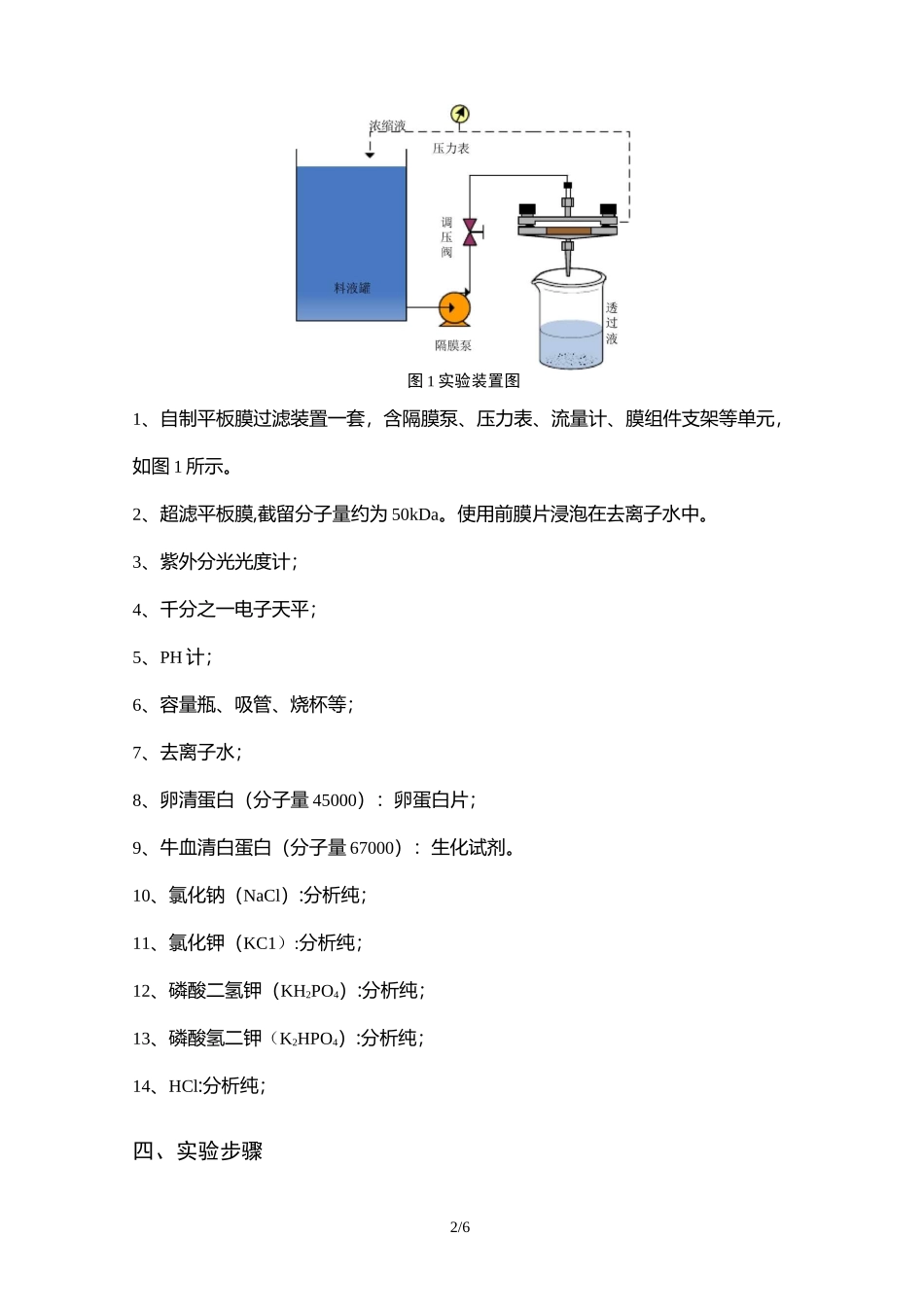 膜法水处理实验(三)——超滤膜截留分子量测定_第2页