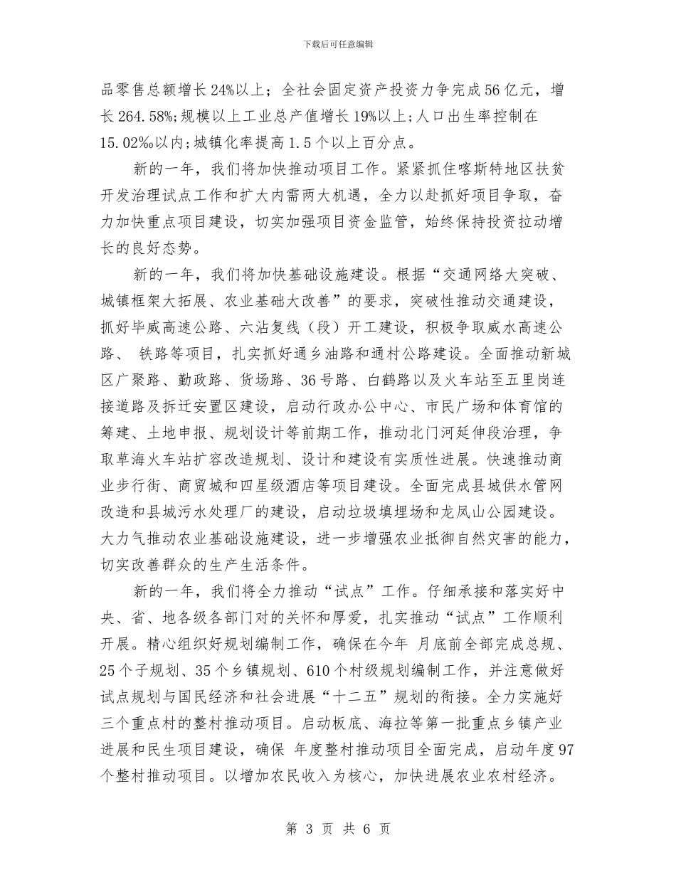 各界代表人士迎春交流会讲话范文与各种开业贺词集锦汇编_第3页