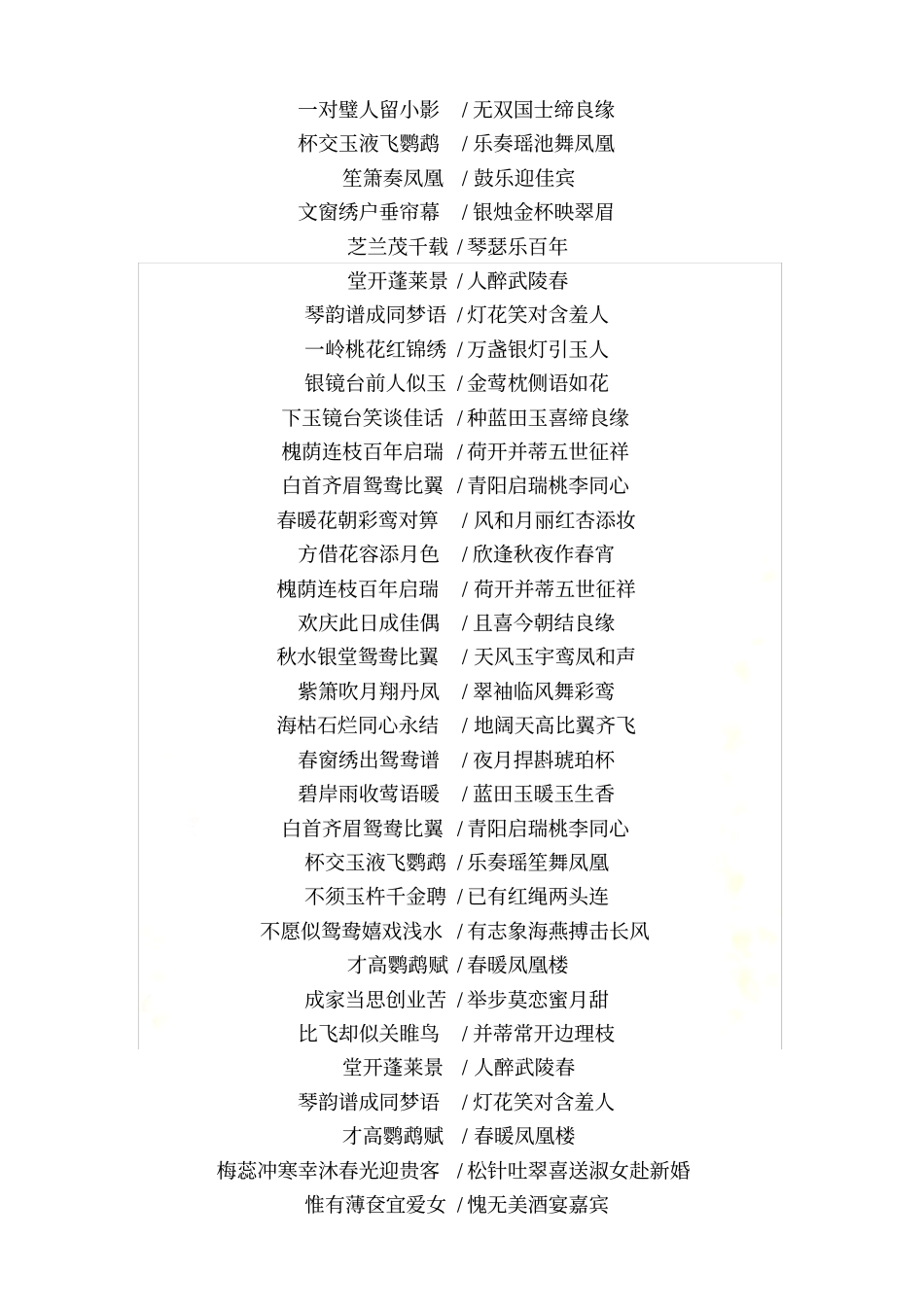 农村结婚对联精选欣赏_第3页