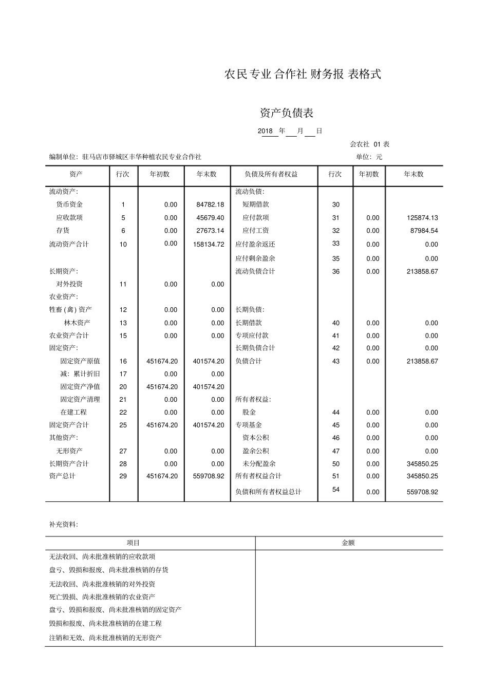 农民专业合作社财务报表格式_第2页