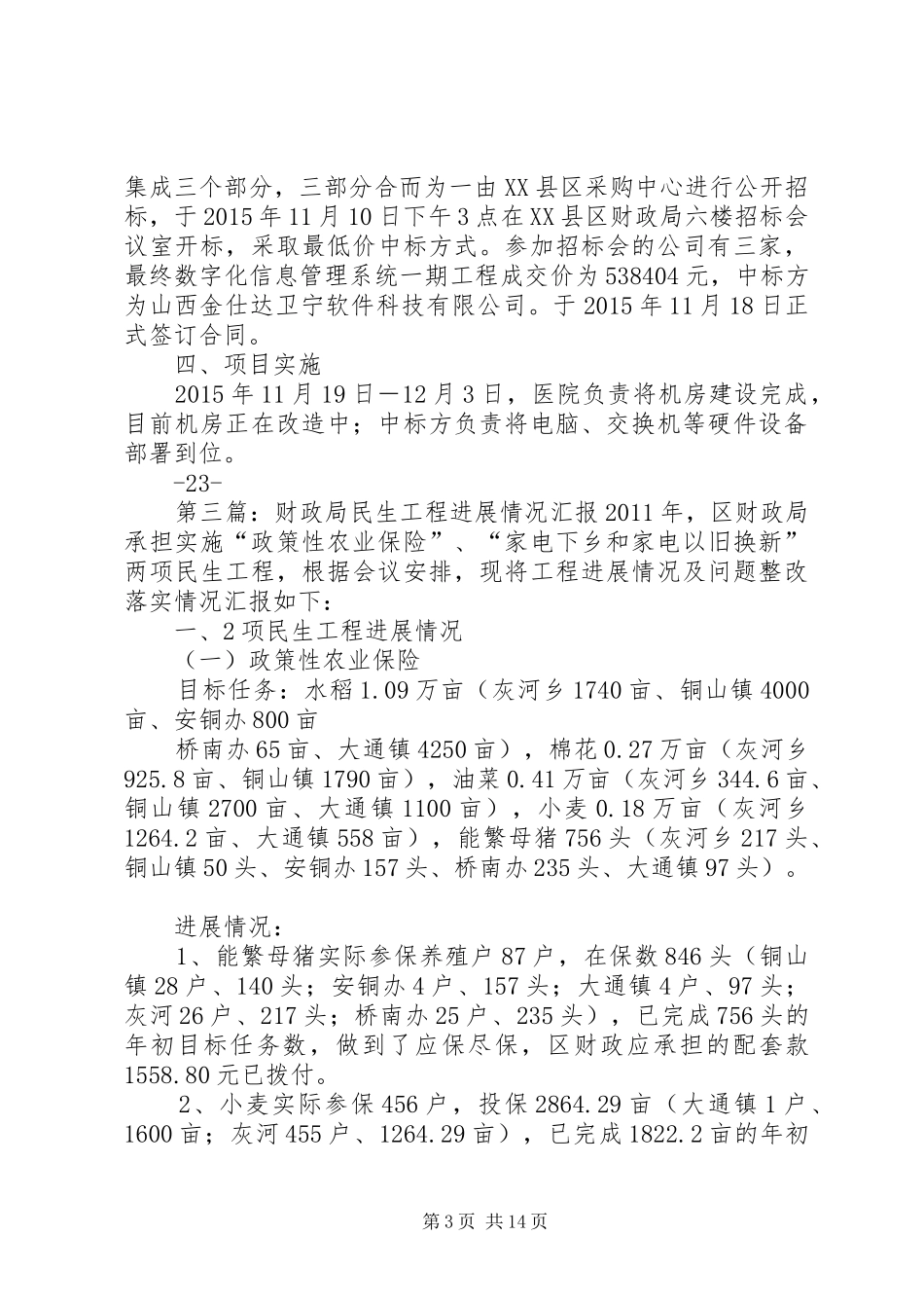 财政局信息化“三年行动规划”工作进展情况汇报材料_第3页