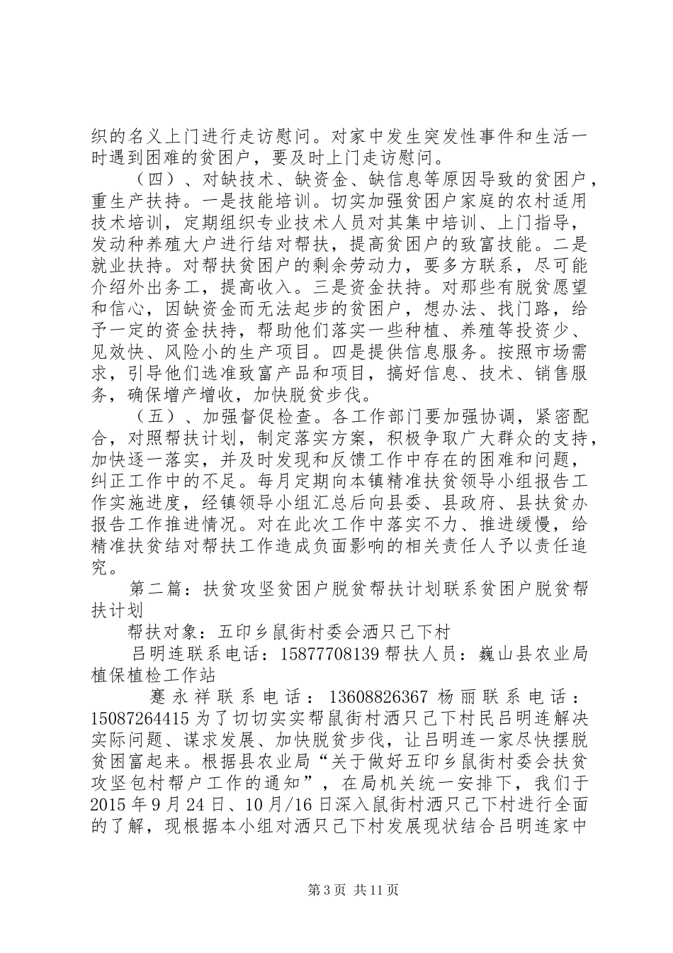 脱贫计划帮扶措施_第3页