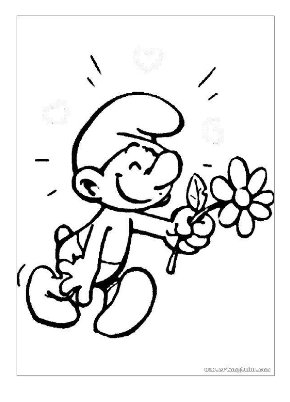 蓝精灵涂色画_第1页