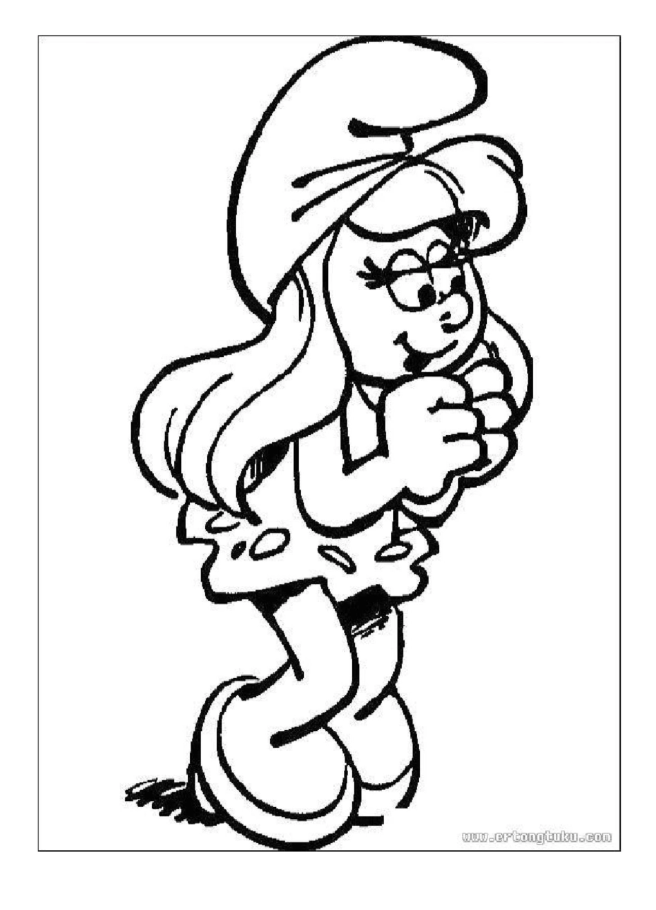 蓝精灵涂色画_第2页