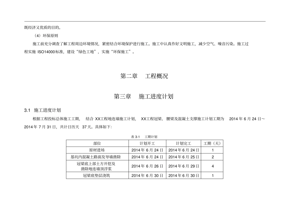 冠梁、腰梁及钢筋混凝土支撑施工方案新_第3页
