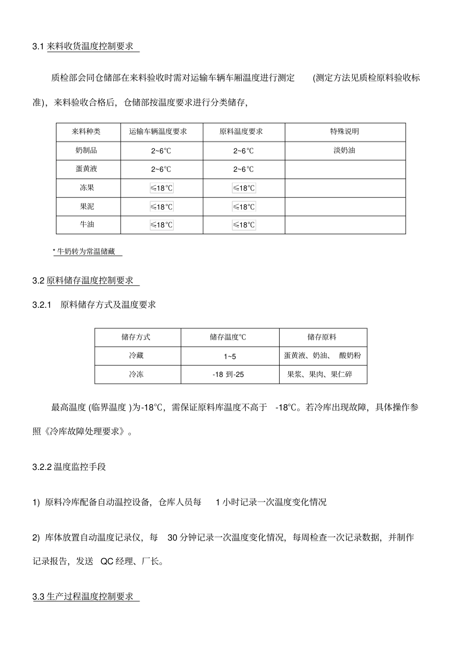 冷冻食品公司冷链控制标准_第2页