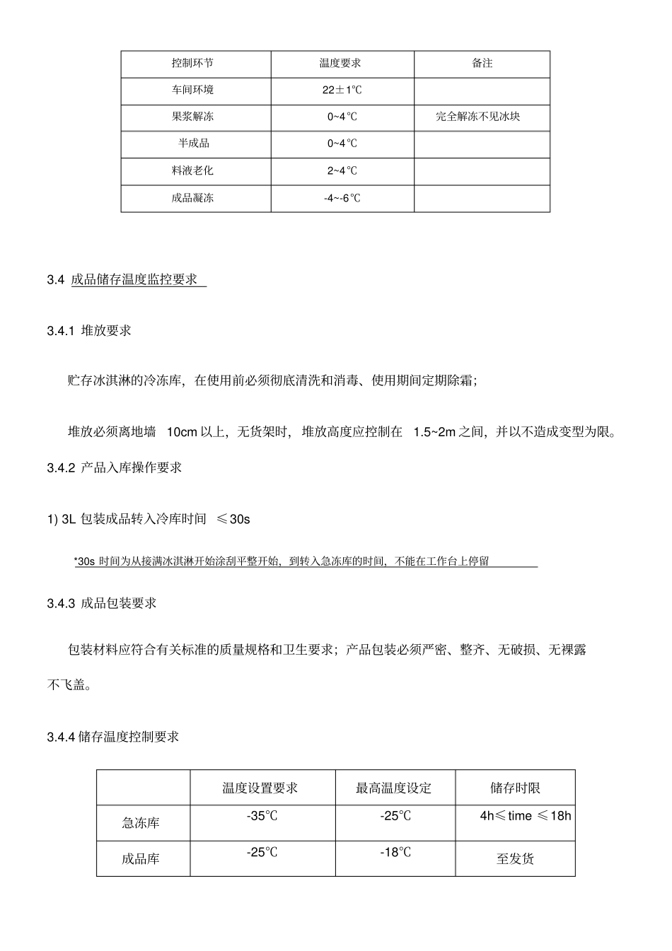 冷冻食品公司冷链控制标准_第3页