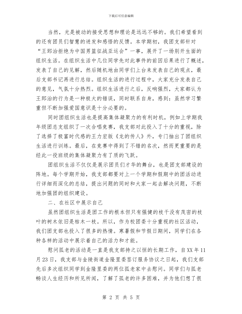 团支部年终小结与团支部年终工作总结汇编_第2页