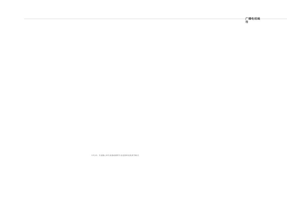 广播电视编导专业本科生培养方案_第3页