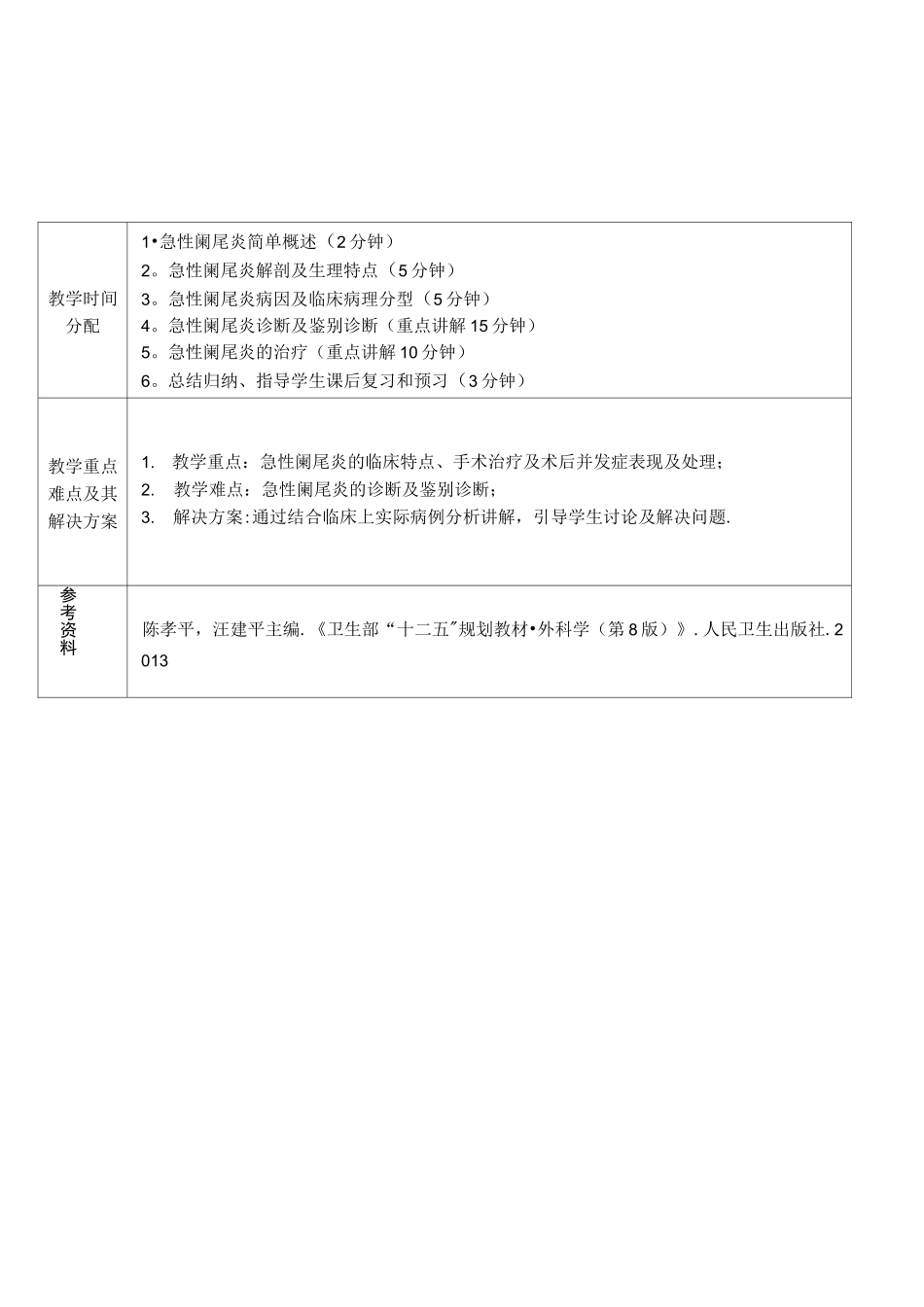 急性阑尾炎教案_第3页