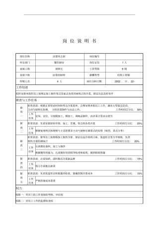 凉菜间主厨的工作职责3