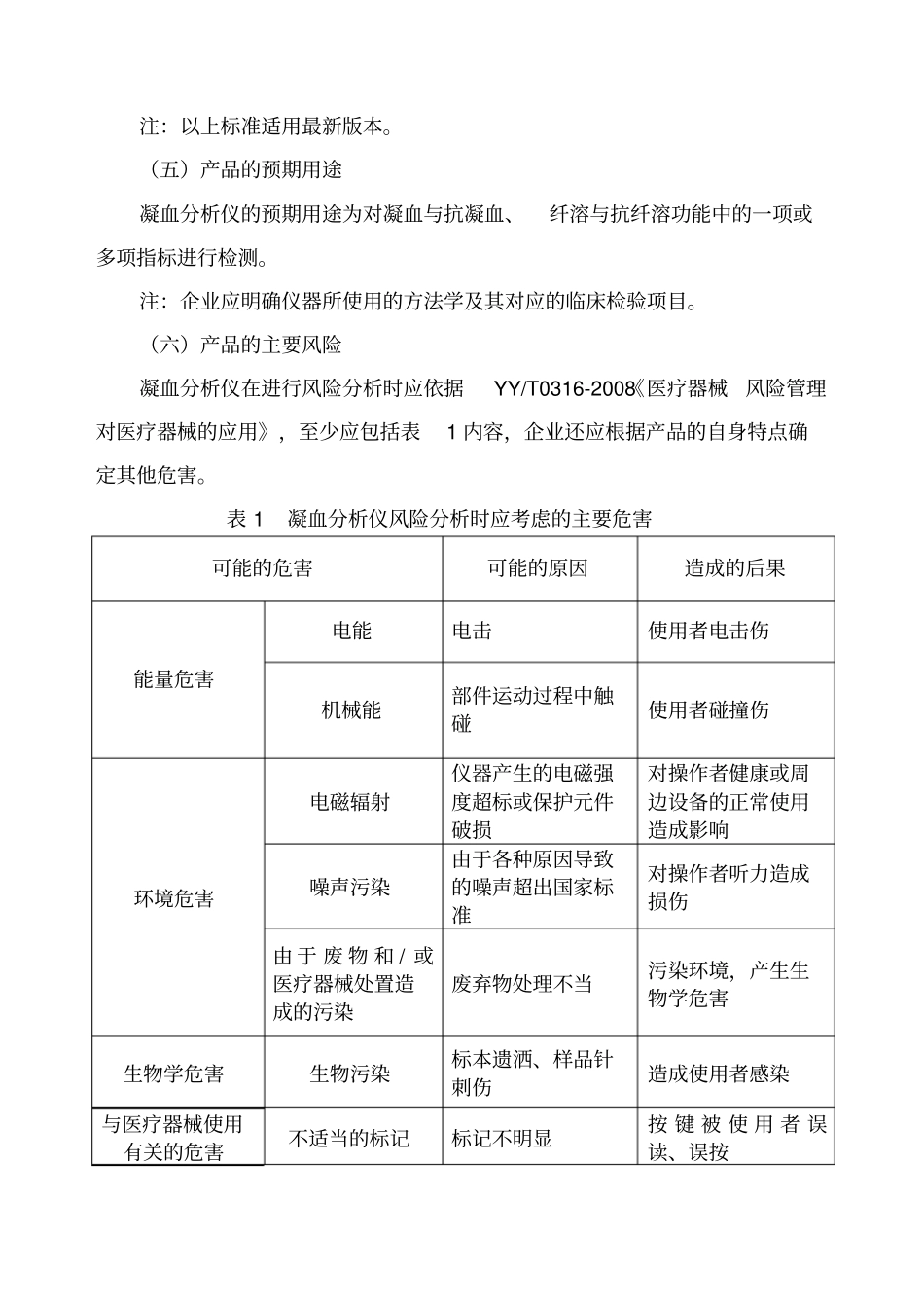 凝血分析仪产品技术审评规范XXXX版_第3页
