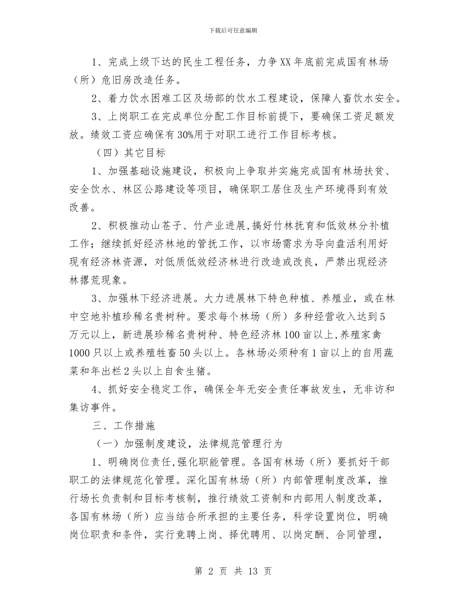 国有林场工作意见与国有资产与后勤管理处年终工作总结汇编_第2页