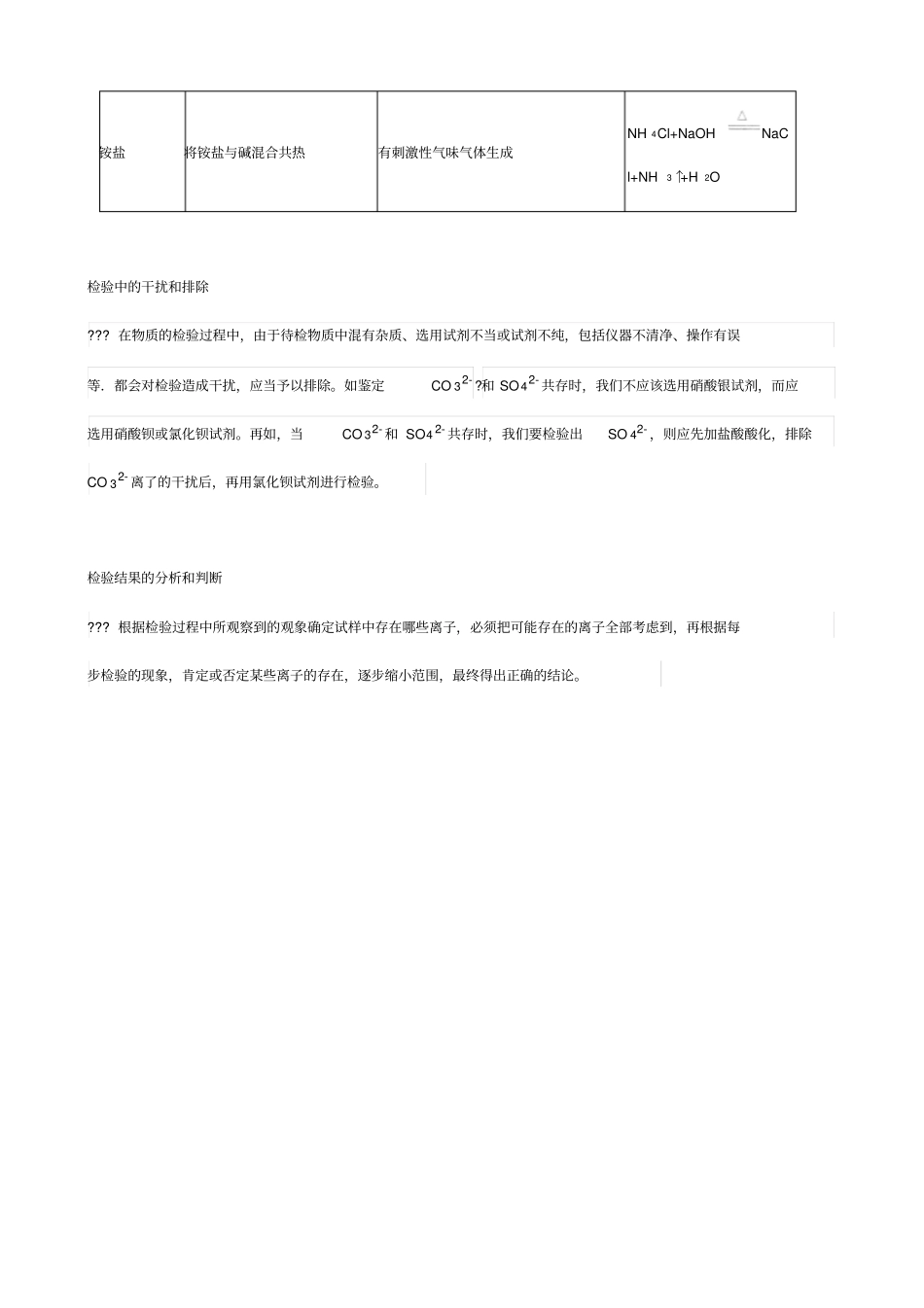 几种常见离子的检验_第3页