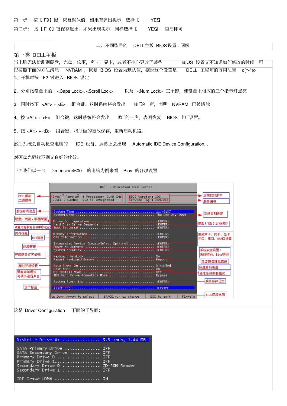 几类DELL主板BIOS设置BIOS恢复BIOS问题解决_第3页