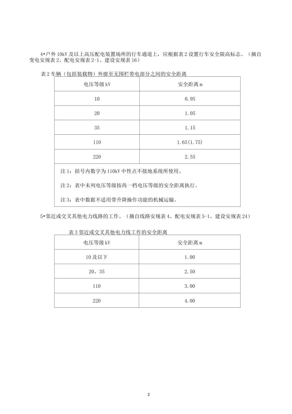 电气作业140种安全距离_第2页