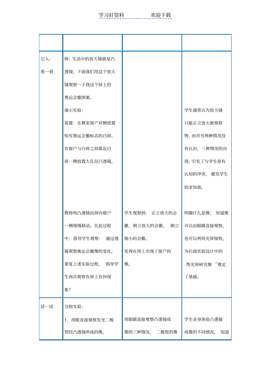 凸透镜成像规律教学设计比赛_第3页