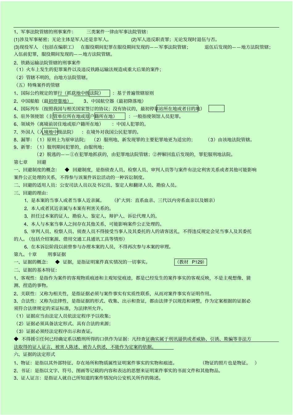 刑诉期末复习资料整理_第3页